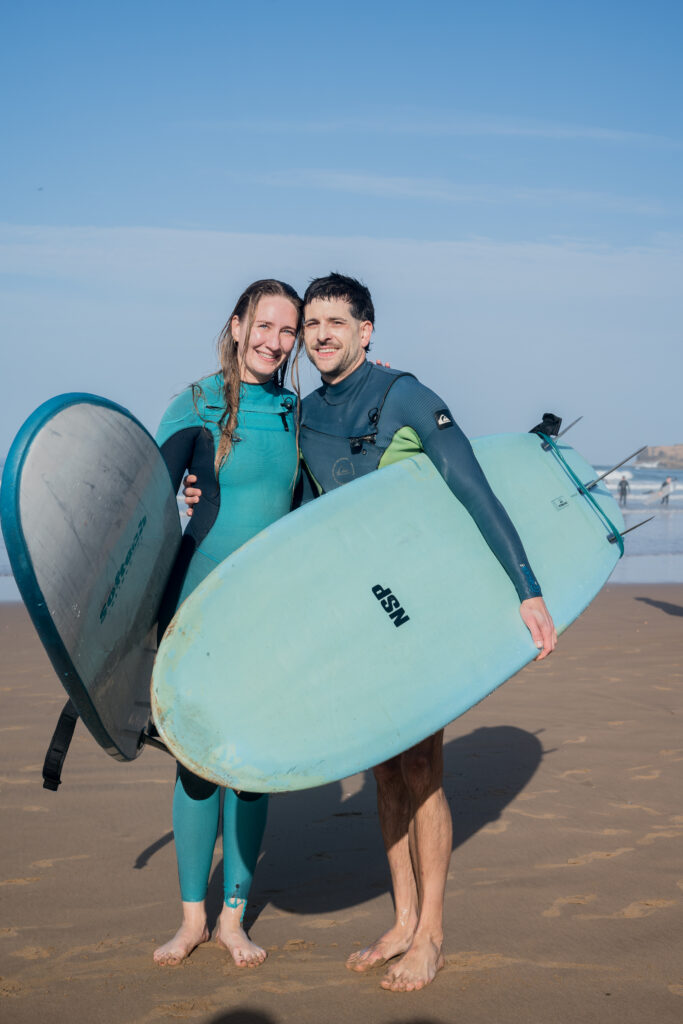 Small group surf lesson at Tawada Surf School in Imsouane Morocco