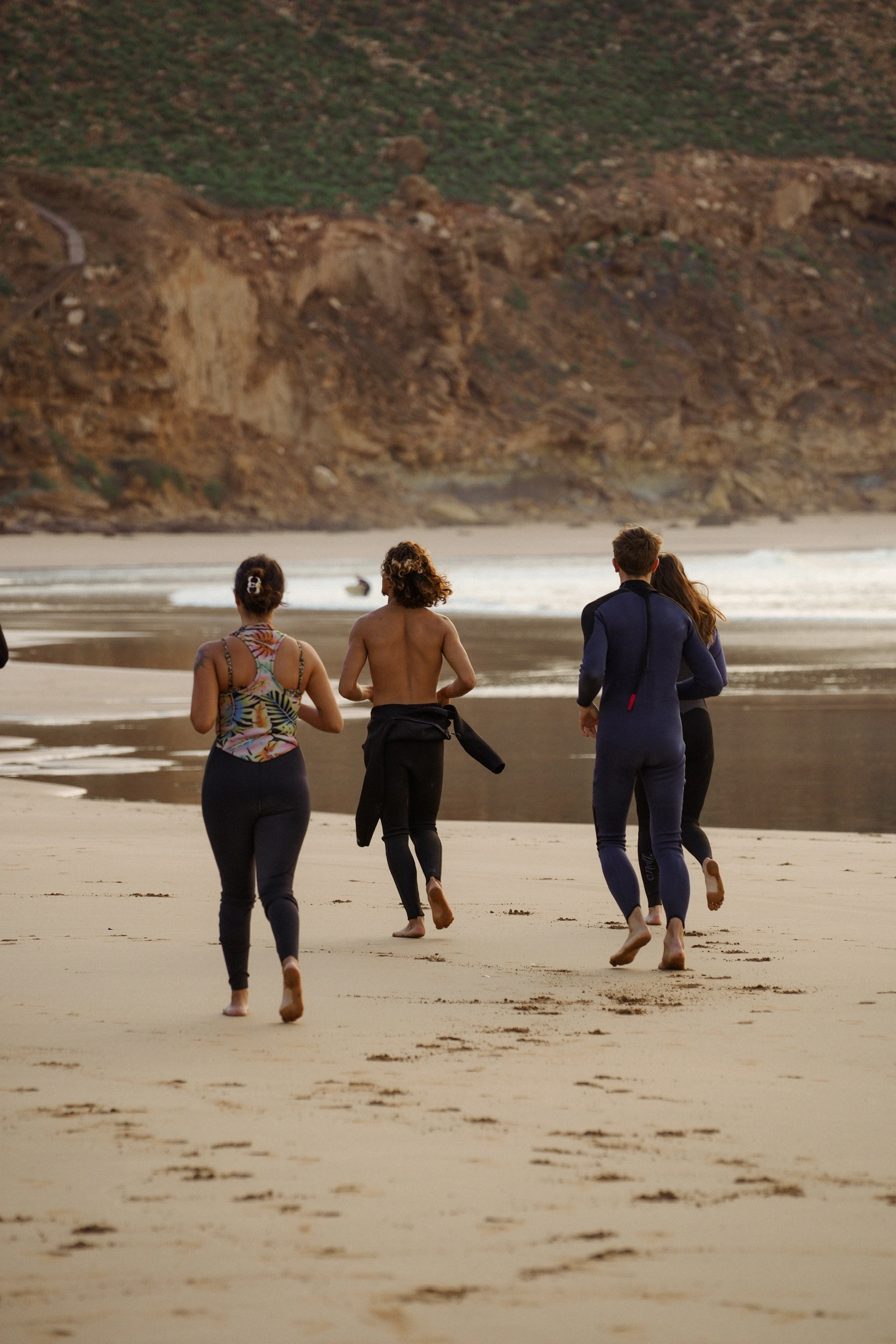 Surf coaching session on Imsouane beach Morocco with professional surf coach